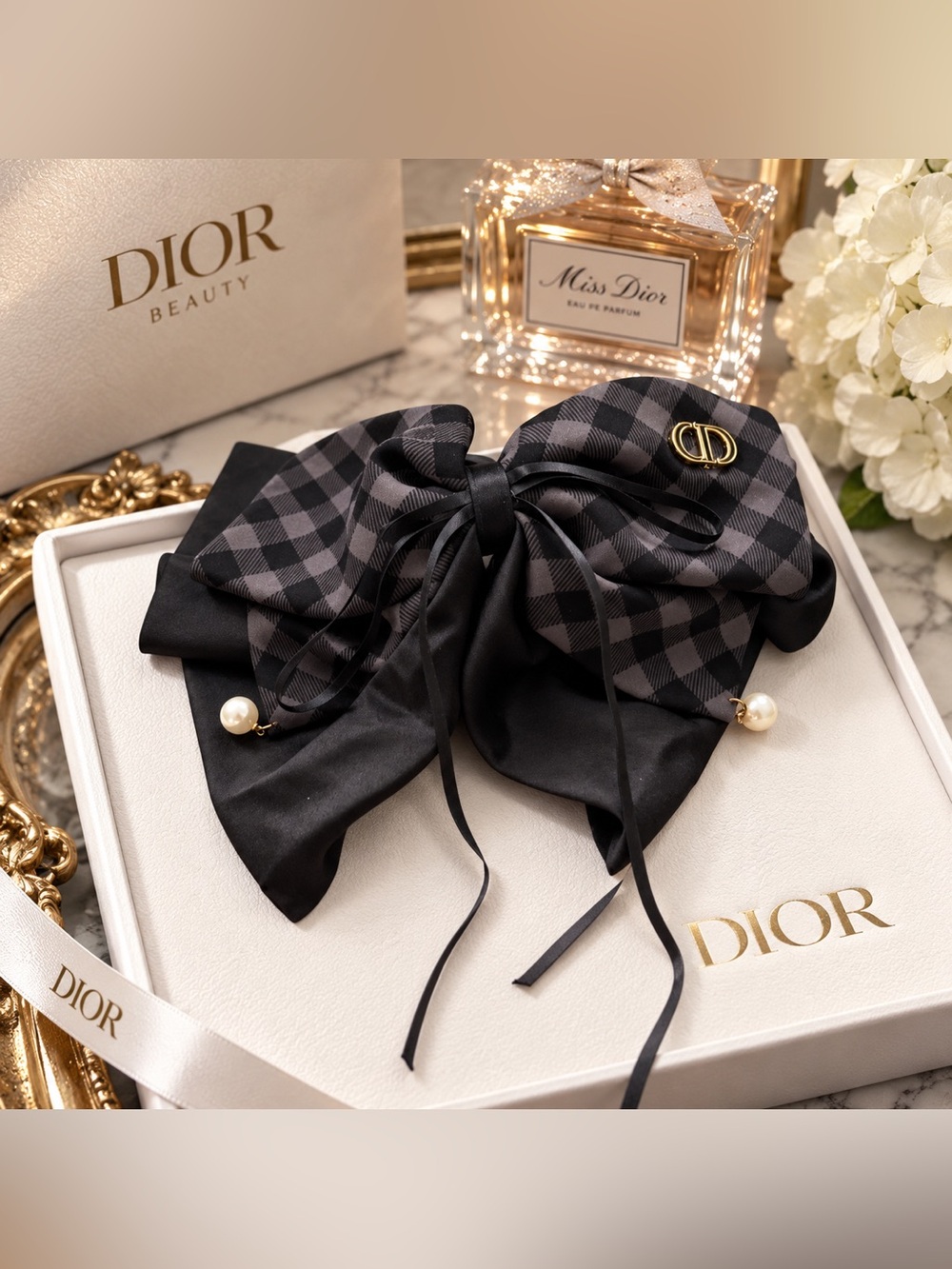 ✨ New 100% Silk Hair Bow Barrette – Beauty Gift